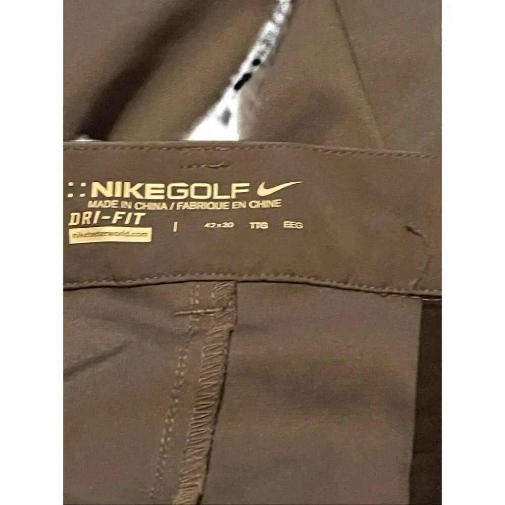 Nike Mens Dri-Fit Performance Stretch Casual Golf Pants Charcoal Gray Size 42x30